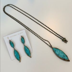 Kendra Scott Earrings & necklace set